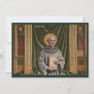 Cartão Santo de Arte Católica | São Engelmundo de