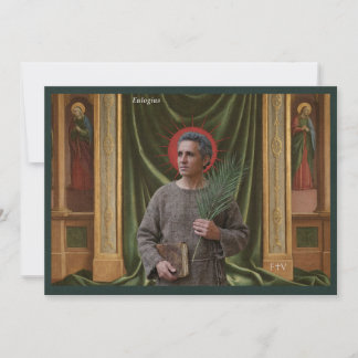 Cartão Santo de Arte Católica | São Eulógio de Cór