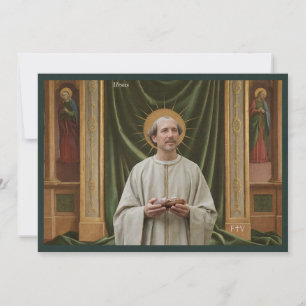 Cartão Santo de Arte Católica São Ursus de Aosta