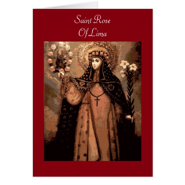 Cartão Santo De Lima (Frente)