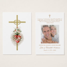 Cartão Santo de Oração de Aniversário de Casamento