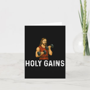Cartão Santo Deus da Igreja Ganha - Pesando Levantando o 