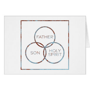Cartão Santo Deus Filho Espírito Santo