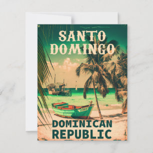 Cartão Santo Domingo República Dominicana - Retro Souveni