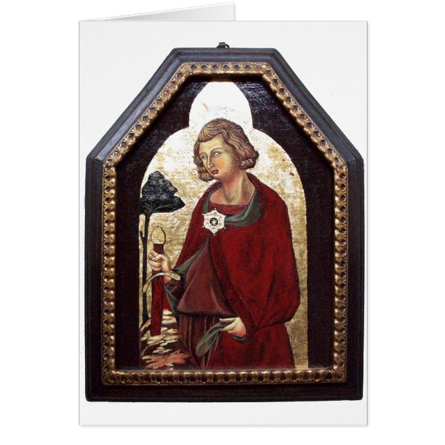 CARTÃO SANTO GALGANO / LENDA DA ESPADA NA ROCHA (Frente)