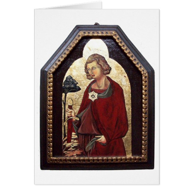 CARTÃO SANTO GALGANO / LENDA DA ESPADA NA ROCHA (Frente)