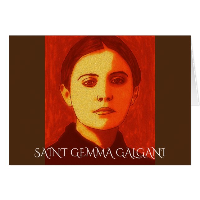 CARTÃO SANTO GEMMA GALGANI (Frente Horizontal)