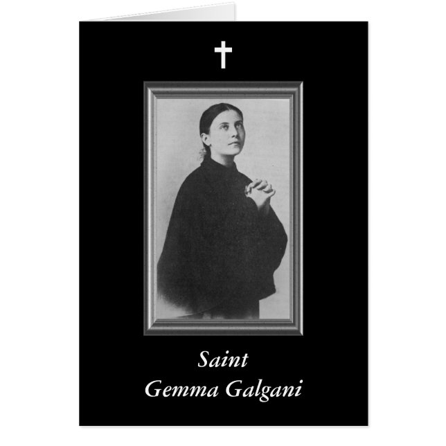 Cartão Santo Gemma Galgani (Frente)