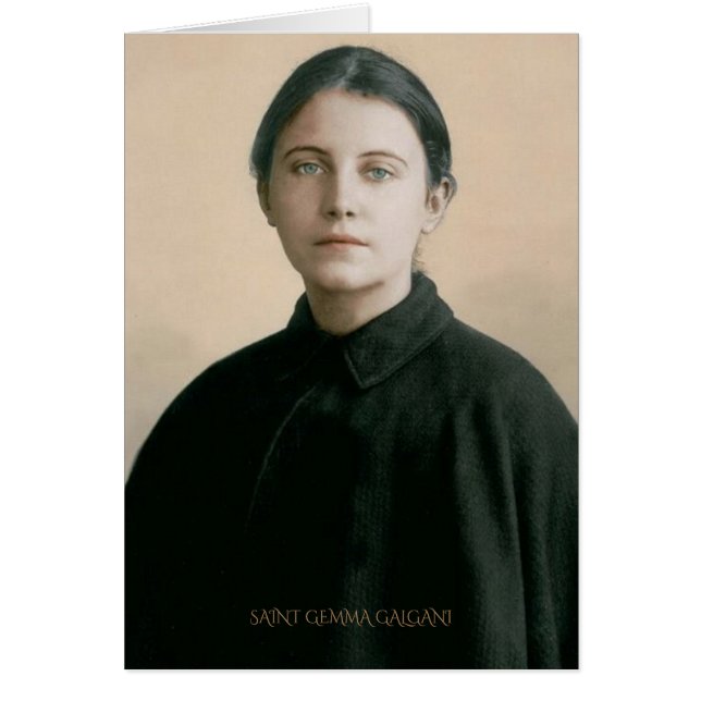 CARTÃO SANTO GEMMA GALGANI (Frente)