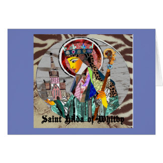 Cartão Santo Hilda de Whitby
