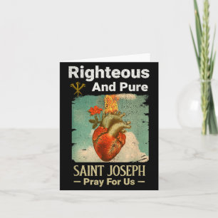 Cartão Santo José Católico, Padroeiro dos Pais, Reze