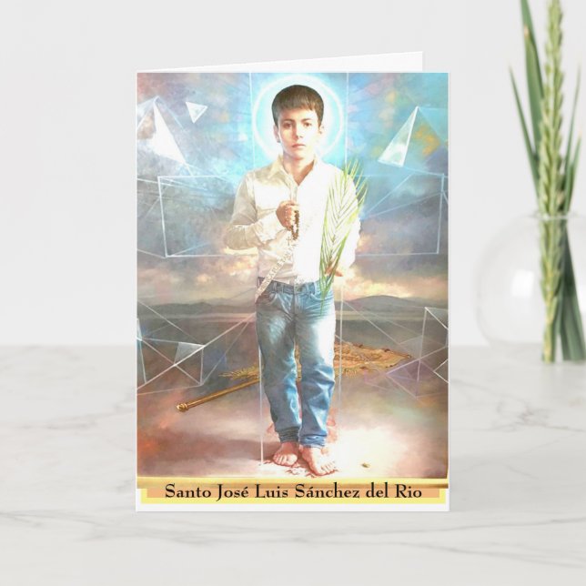 Cartão Santo José Luis Sánchez del Rio (Frente)