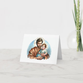 Cartão Santo Joseph-Novena para aqueles que buscam adoção