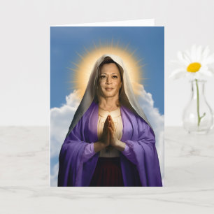 Cartão Santo Kamala Harris Devocional de Oração