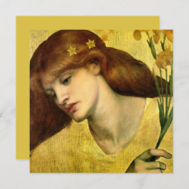 Cartão Santo Lily [Sancta Lilias] (por Gabriel Rossetti)