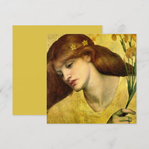 Cartão Santo Lily [Sancta Lilias] (por Gabriel Rossetti)