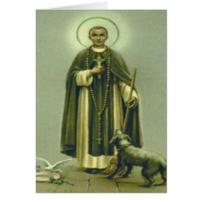 Cartão Santo Martin Prayer (Frente)