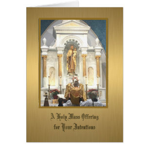 Cartão Santo Oferta da Missa Monte Carmelo Kenosha WI