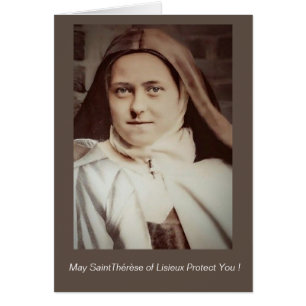 Cartão Santo Therese De Lisieux