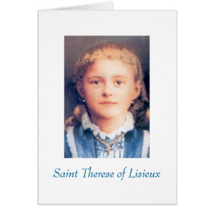 Cartão Santo Therese de Lisieux
