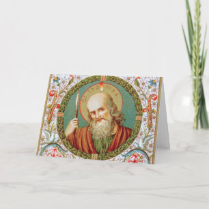 Cartão Santo Tomás o Apóstolo (JMAS12) Saudação em Branco