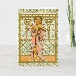 Cartão Santo Tomás o Apóstolo (RLS 18) Cumprimento em Bra