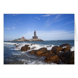 Cartão Santo Truvalluvar Estátua   Tamil Nadu, Índia