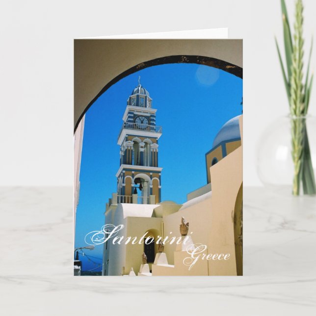 Cartão Santorini, Grécia Card (Frente)
