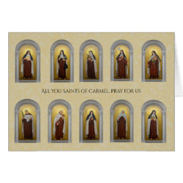 Cartão Santos Freiras Padres Religiosos Carmelitas Católi