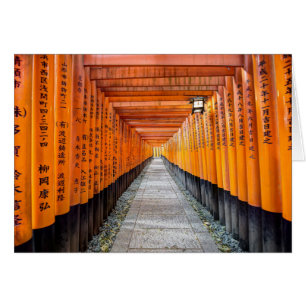 Cartão Santuário de Fushimi Inari, Kyoto Japão