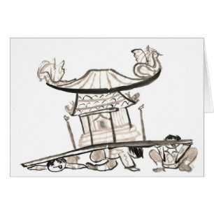 Cartão Santuário de Mikoshi