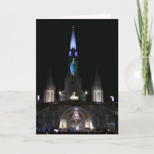 Cartão Santuário de Nossa Senhora de Lourdes, França -