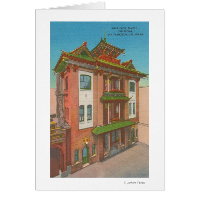 Cartão São Francisco, templo de Chow do CAKong em Chinato (Frente)