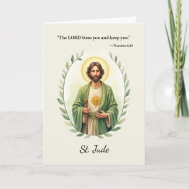 Cartão São Judas Paz de Deus com as Escrituras