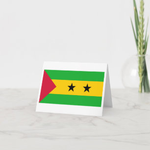 Cartão Sao Tome and Principe Flag