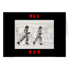 Cartão Sapadores-bombeiros na engrenagem