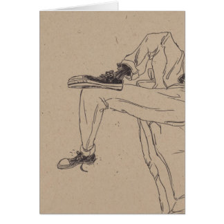 Cartão Sapatilhas magros