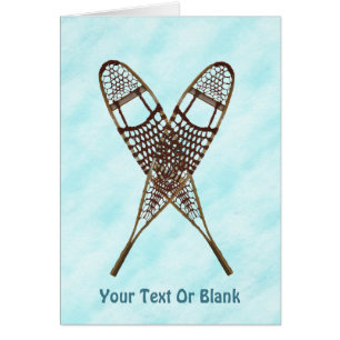 Cartão Sapatos De Neve Na Neve