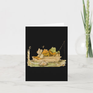 Cartão Sapo Arrasto Pesca Vintagem Caderno de Sapo