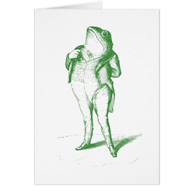 Cartão Sapo cavalheiro (Frente)