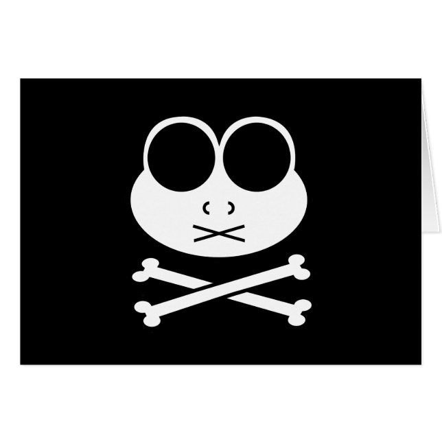 Cartão Sapo Cross Bone (Frente Horizontal)