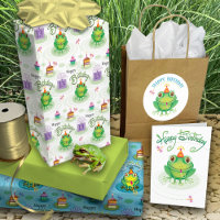 Sapo de aniversário bonito