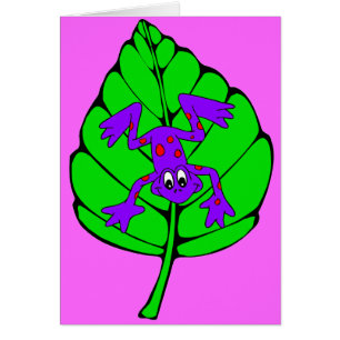 Cartão sapo de árvore