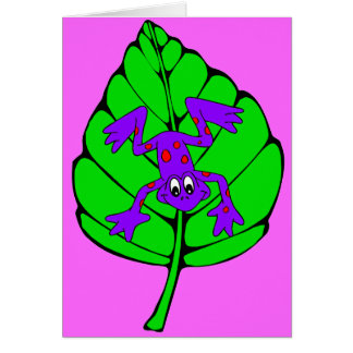 Cartão sapo de árvore