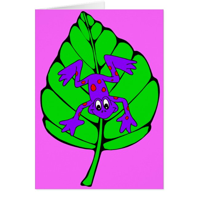 Cartão sapo de árvore (Frente)