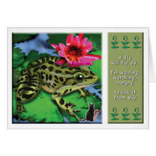 Cartão Sapo de leopardo
