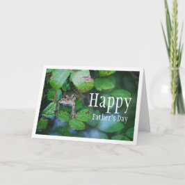 Cartão Sapo em Leafy Pond Portrait