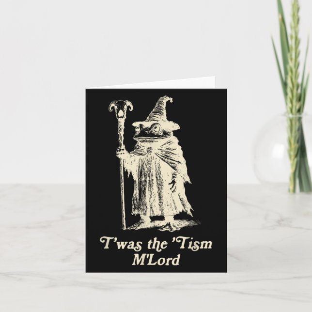 Cartão Sapo Mágico Conhecimento Autismo Era O Tismo Ml (Frente)