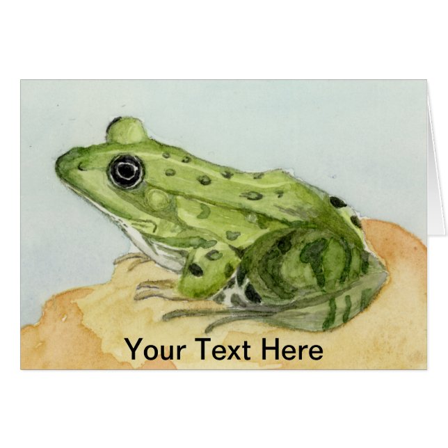 Cartão Sapo Verde (Frente Horizontal)
