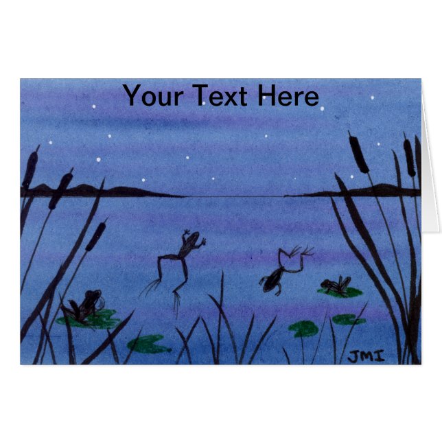 Cartão Sapos (Frente Horizontal)